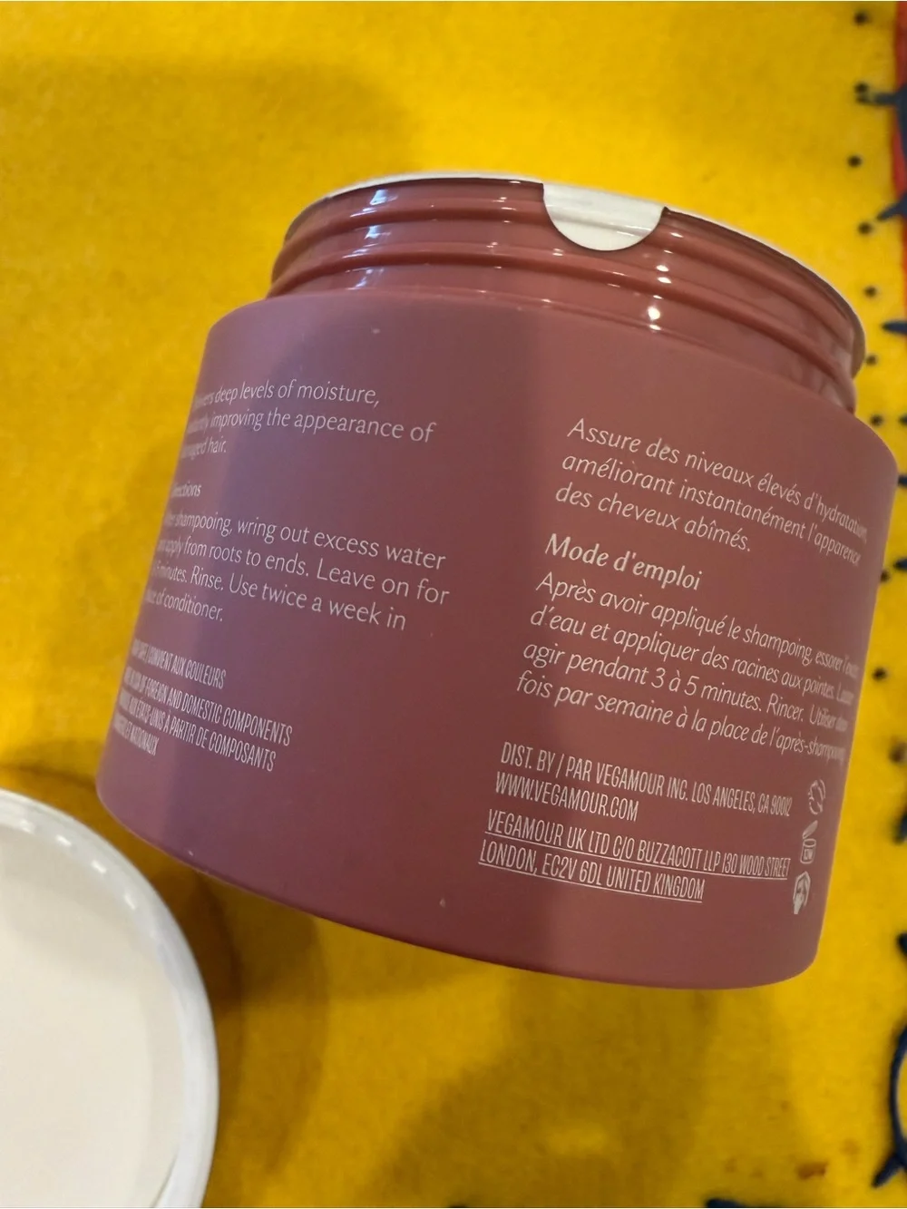Vegamour HYDR-8 Deep Moisture Repair Mask – Pink
